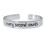 Every second counts - Bear Cuff Bracelet