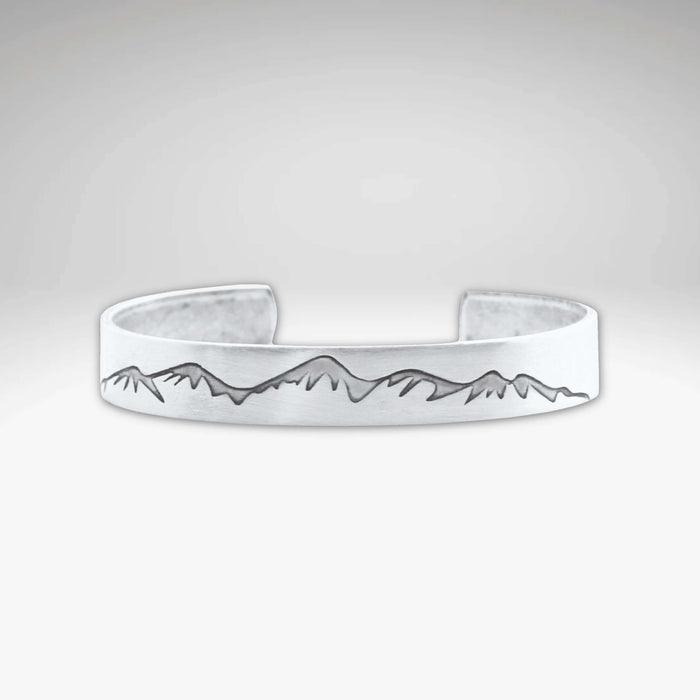 Snowcap Mountains Cuff Bracelet- Great gift for men and women