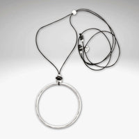 Hula Necklace in Color: Matte Silver