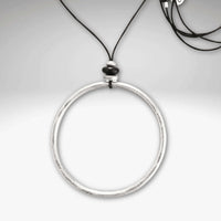 Hula Necklace in Color: Matte Silver