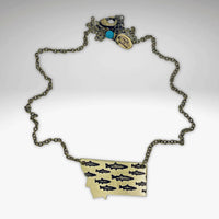 Fishing In Montana Necklace