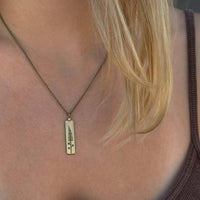 Lupine Necklace featuring a Montana wildflower design, ideal for sunny day accessories.