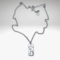 Stunning White Horse Necklace in Matte Silver on delicate chain, symbolizing grace and power for horse lovers.