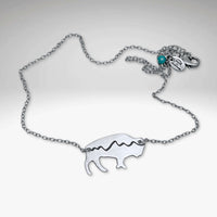 Mountains on Buffalo Necklace