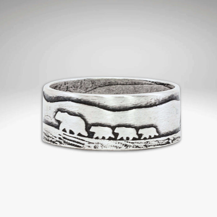 Bears on a Hike Ring