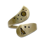Howl Adjustable Ring, Antique Brass, daphne lorna