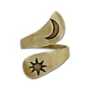 Solar Adjustable Ring, Antique Brass, daphne lorna