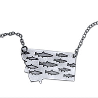 Fishing In Montana Necklace