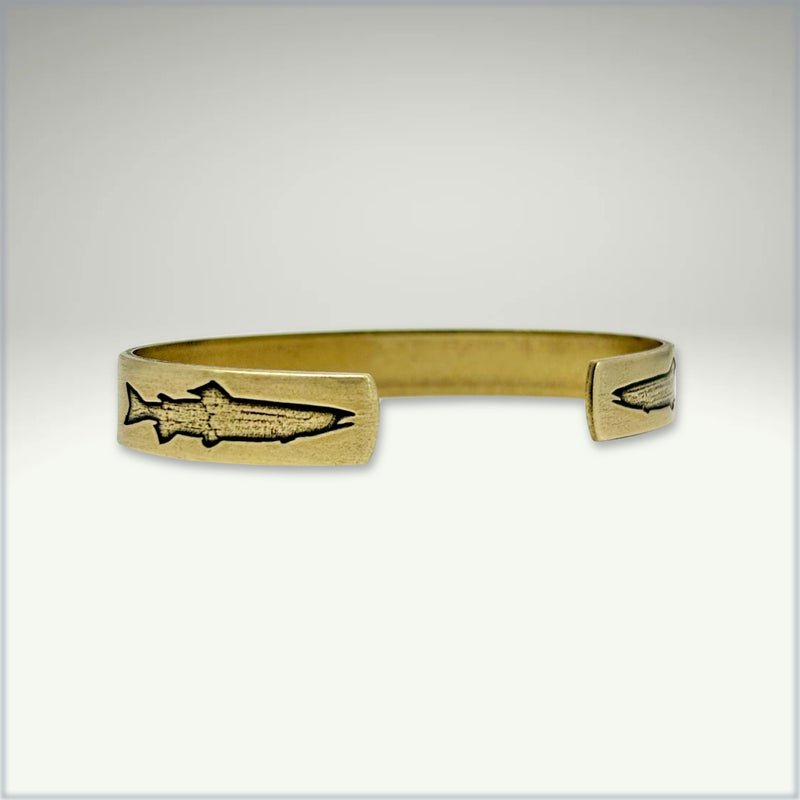 Trout on Tips Cuff Bracelet