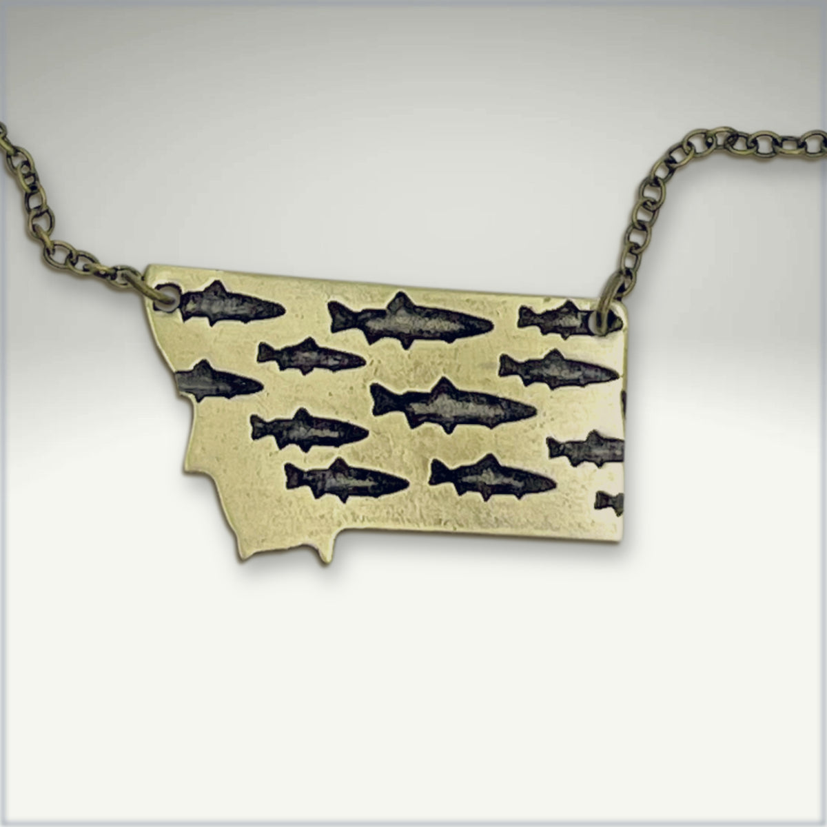 Fishing In Montana Necklace