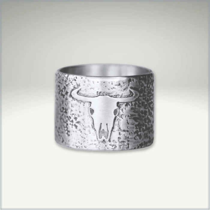 Bison Skull Ring