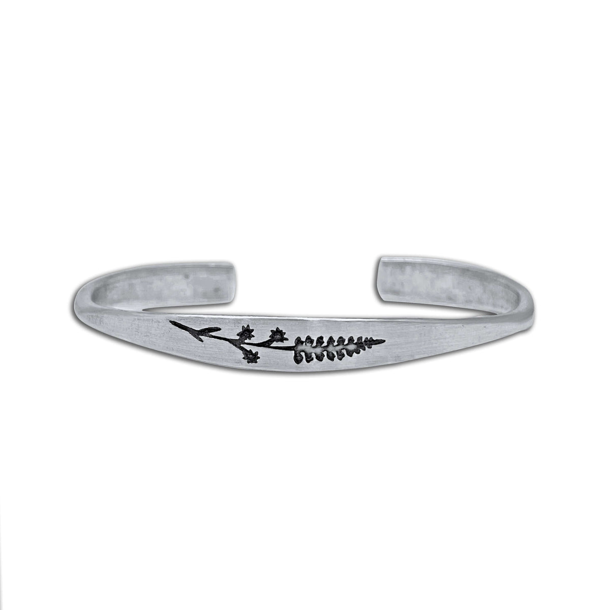 a silver bracelet with a fish on it