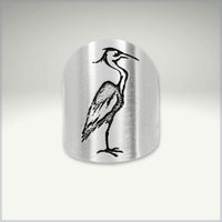 Blue Heron Adjustable Ring