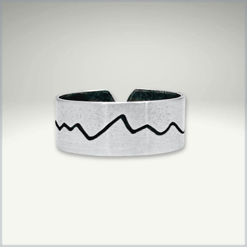 Simple Mountain Adjustable Ring