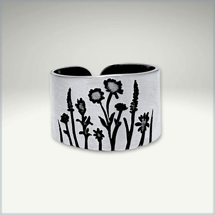 Wildflowers Adjustable Ring