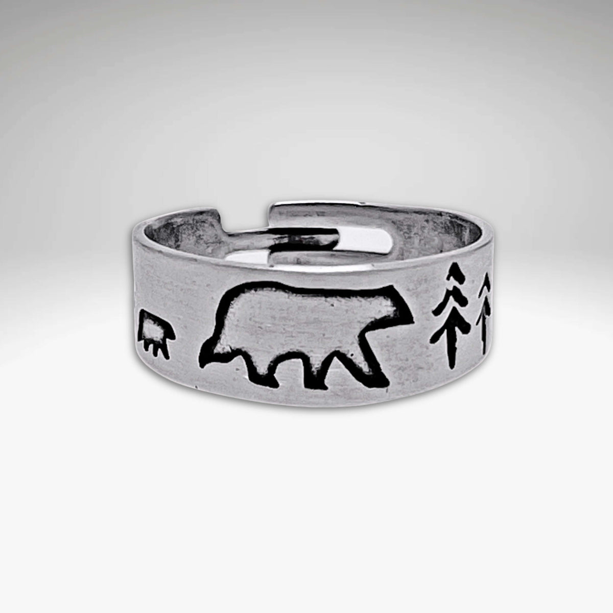 Bear Family Adjustable Ring
