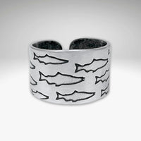 Salmon Run Adjustable Ring