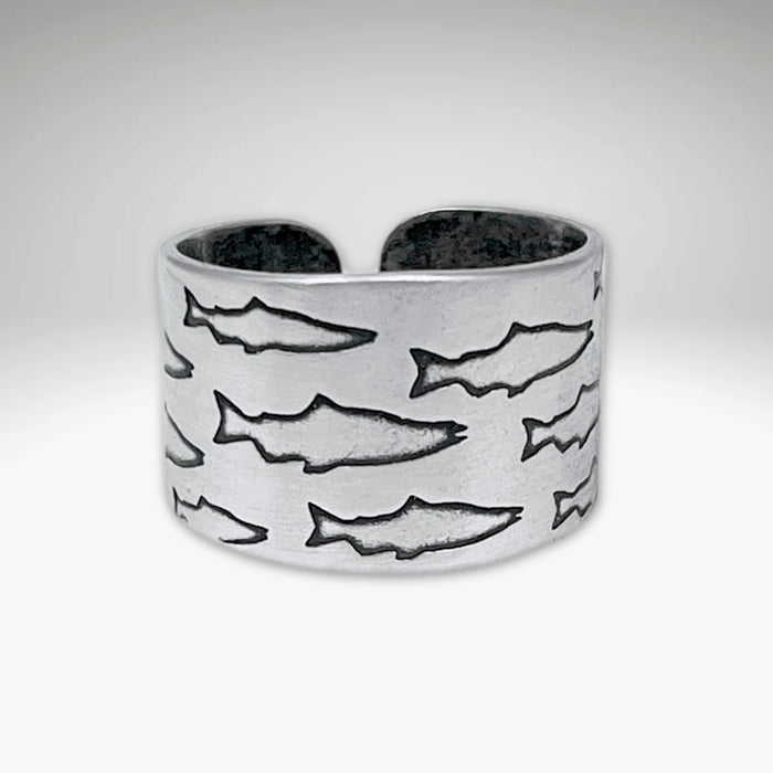 Salmon Run Adjustable Ring