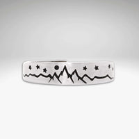 Skinny High Alpine Adjustable Ring