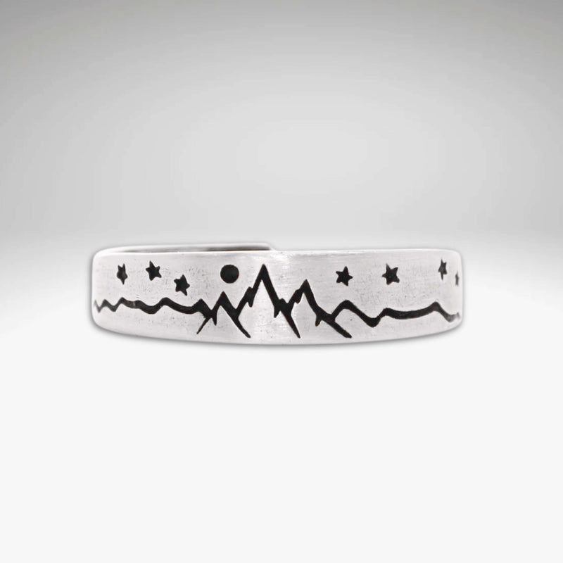 Skinny High Alpine Adjustable Ring