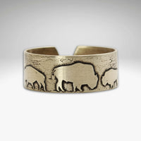 Bison Circles Adjustable Ring