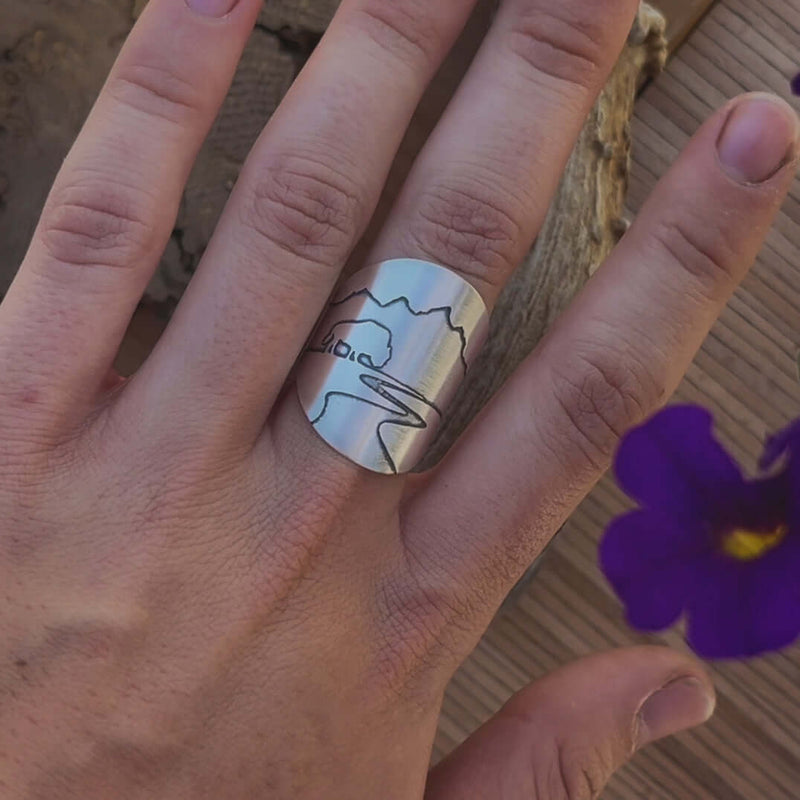 Buff in the Tetons Adjustable Ring