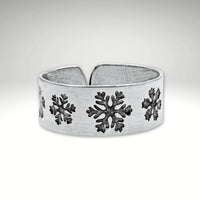 Snowfall Adjustable Ring