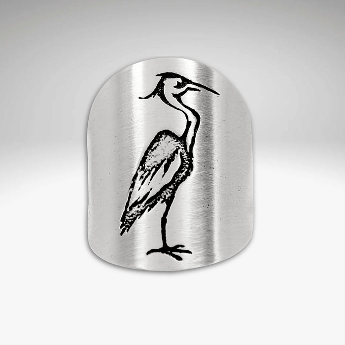 Blue Heron Adjustable Ring