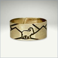 Mountain Goat Adjustable Ring