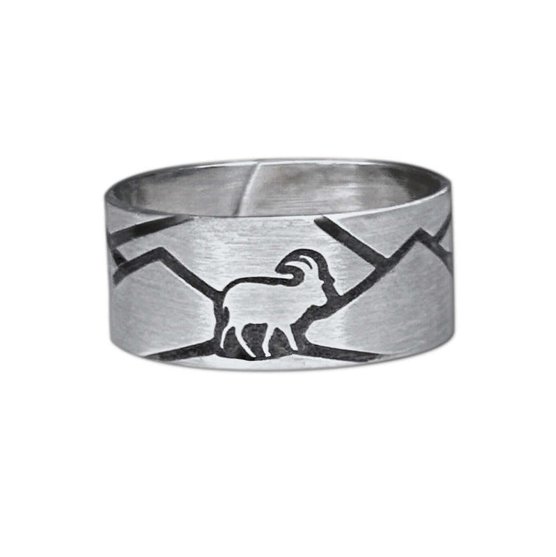 Mountain Goat Adjustable Ring