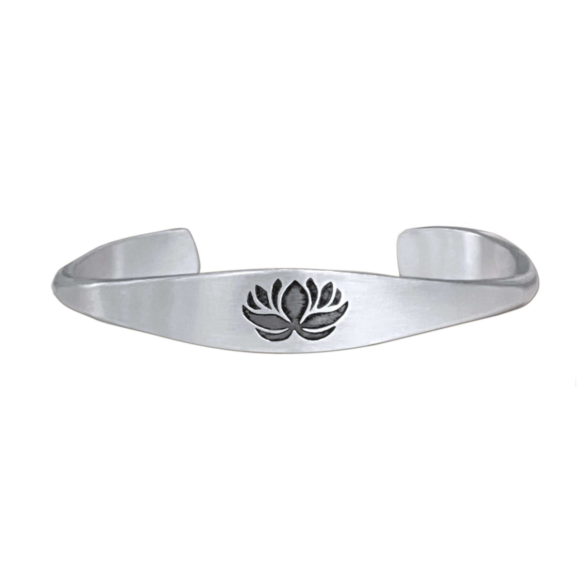 Lotus Signet Cuff Bracelet