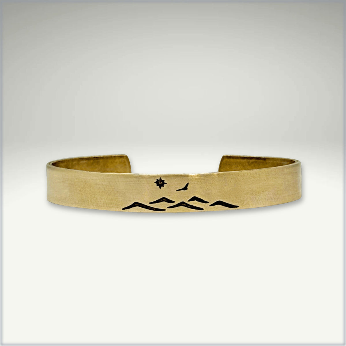 Fly Over cuff bracelet - Mountain Bracelet for men and women