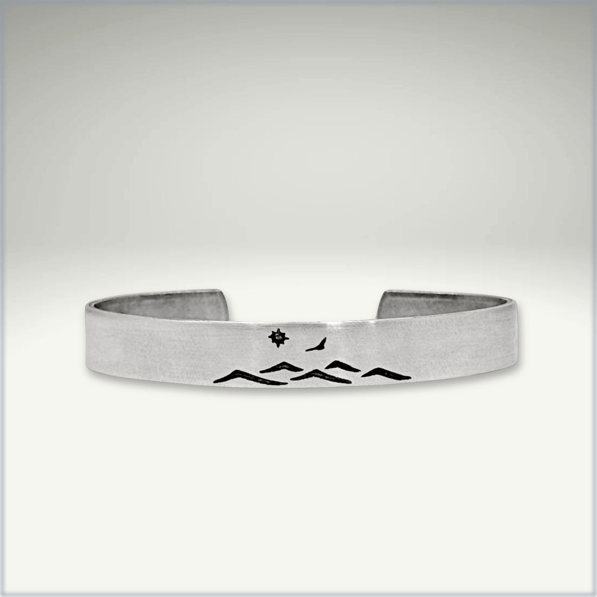 Fly Over cuff bracelet - Mountain Bracelet for men and women