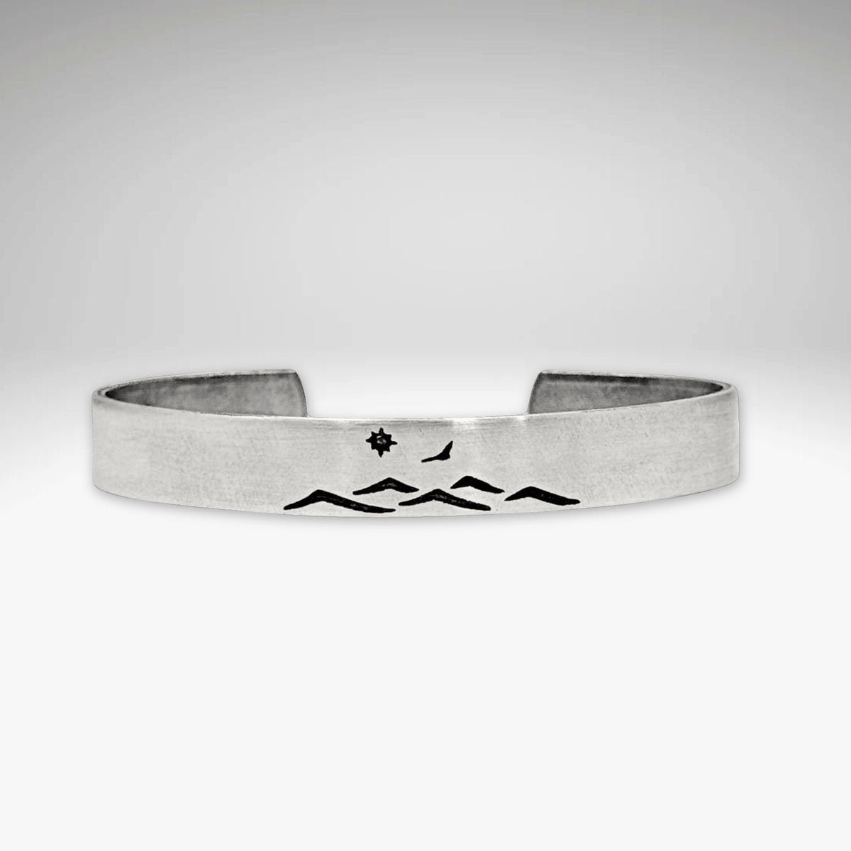 Fly Over cuff bracelet - Mountain Bracelet for men and women