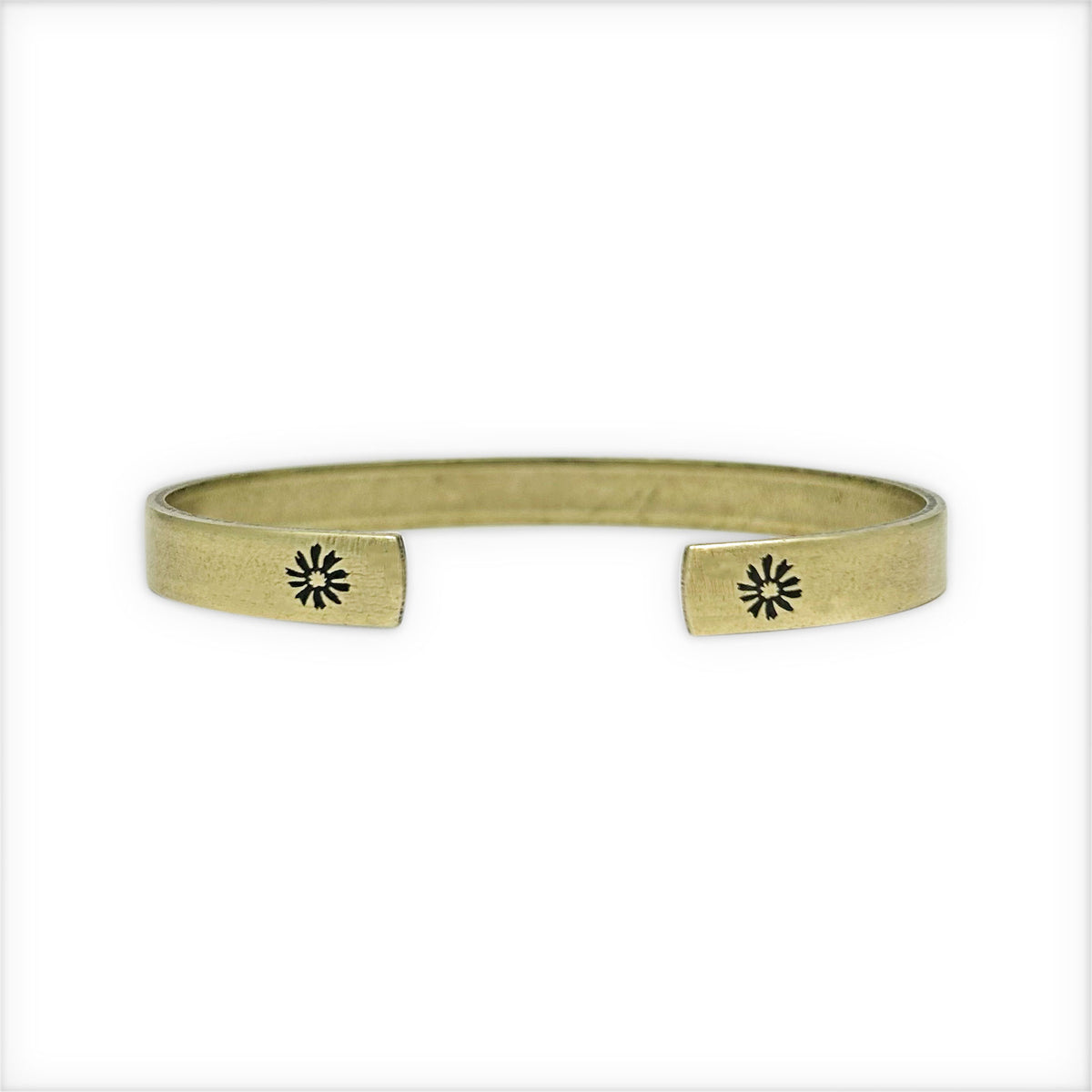 Skinny Bitterroot Flower Cuff Bracelet