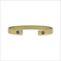 Skinny Bitterroot Flower Cuff Bracelet