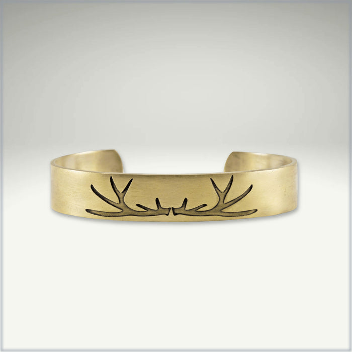 Elk Antlers Cuff Bracelet