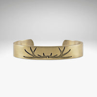 Elk Antlers Cuff Bracelet