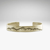 Snowcap Mountains Cuff Bracelet- Great gift for men and women