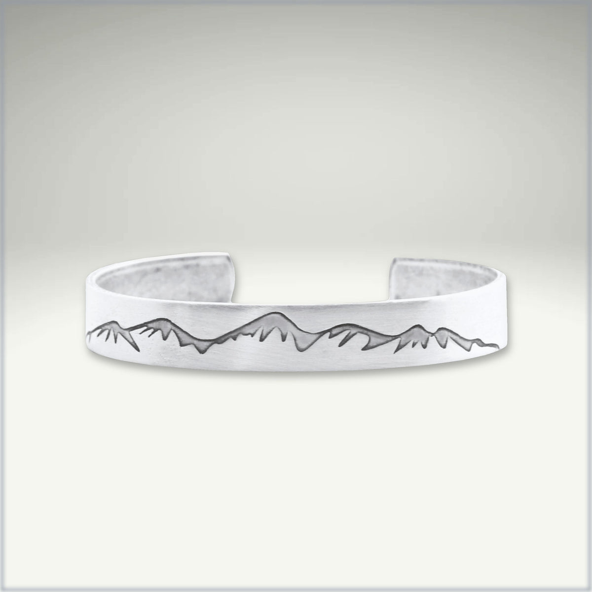 Snowcap Mountains Cuff Bracelet- Great gift for men and women