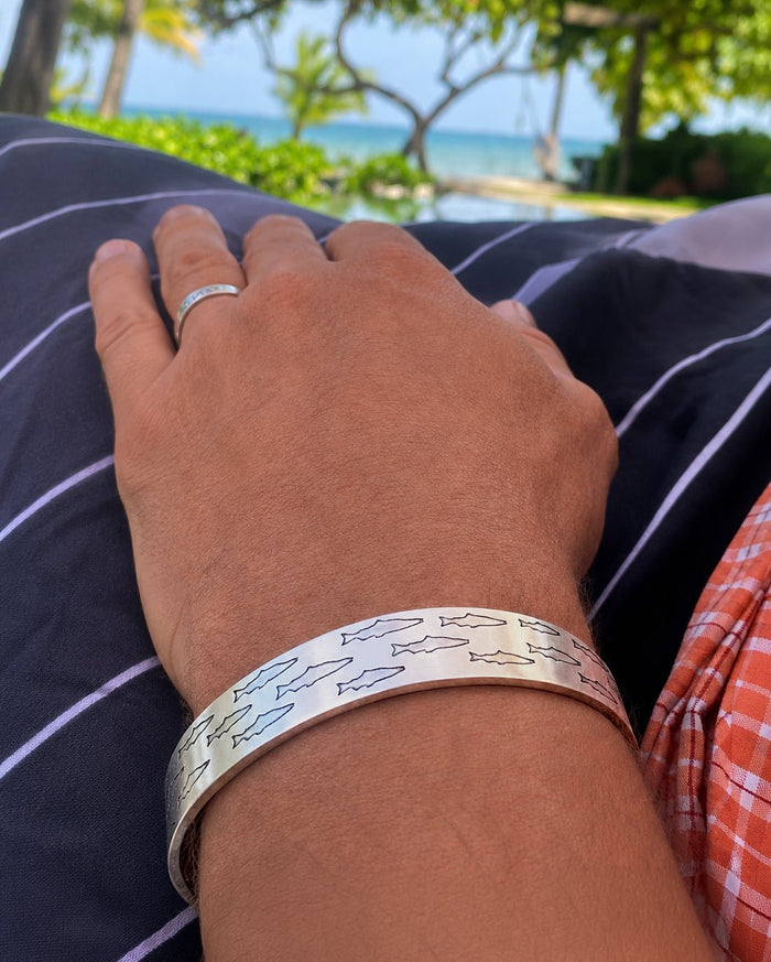 Salmon Run Cuff Bracelet