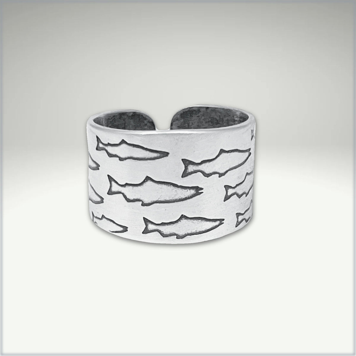 Salmon Run Adjustable Ring