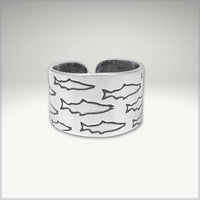 Salmon Run Adjustable Ring