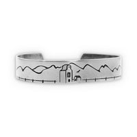 Grain Elevator On the Front Cuff Bracelet