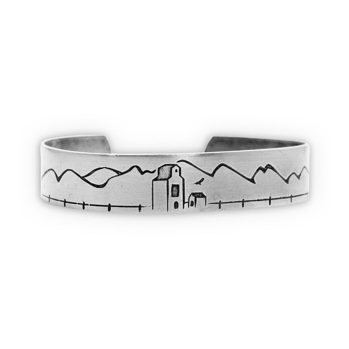 Grain Elevator On the Front Cuff Bracelet