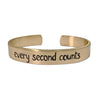 Every second counts - Bear Cuff Bracelet
