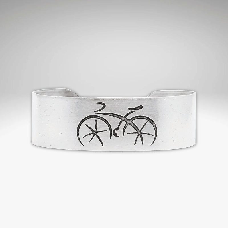 Ride Bicycle Cuff Bracelet