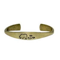 Bear Family Cuff Bracelet