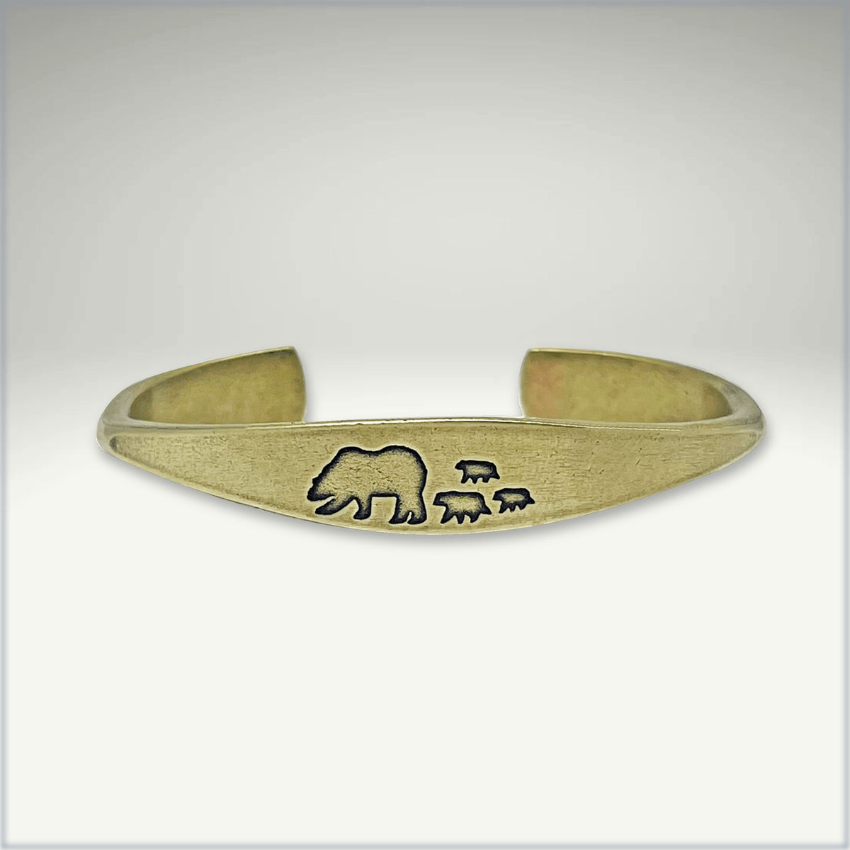 Bear Family Cuff Bracelet