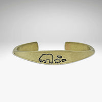 Bear Family Cuff Bracelet